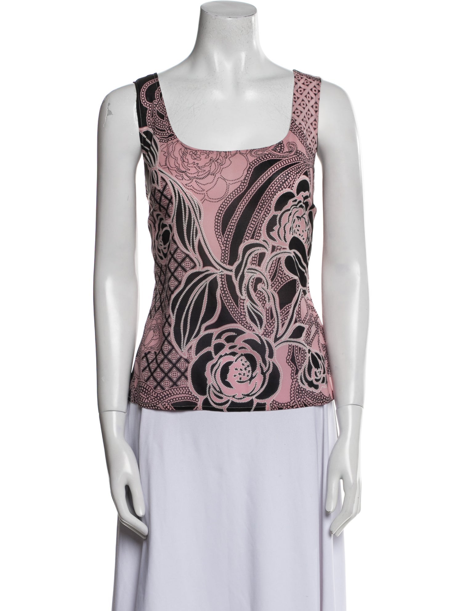 St. John Silk Paisley Print Top w/ Tags