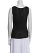 St. John Scoop Neck Sleeveless Top