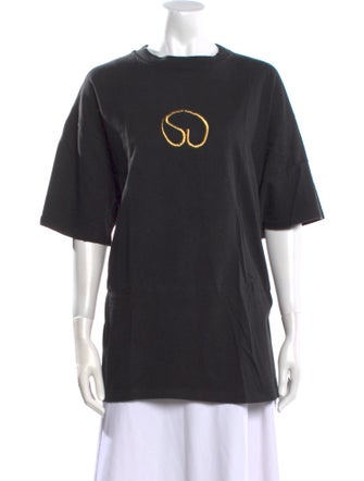 St. John Graphic Print Crew Neck T-Shirt