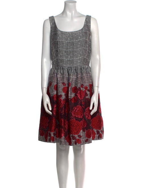 St. John Printed Knee-Length Dress