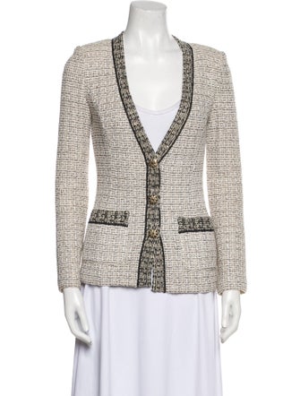 St. John Tweed Pattern Blazer