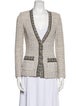 St. John Tweed Pattern Blazer