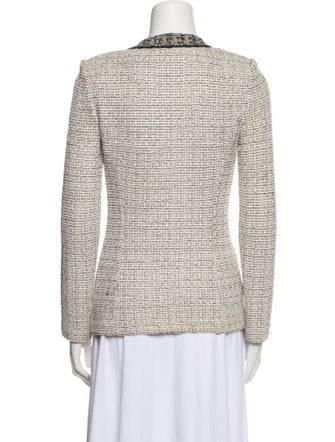 St. John Tweed Pattern Blazer