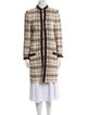 St. John Plaid Print Coat