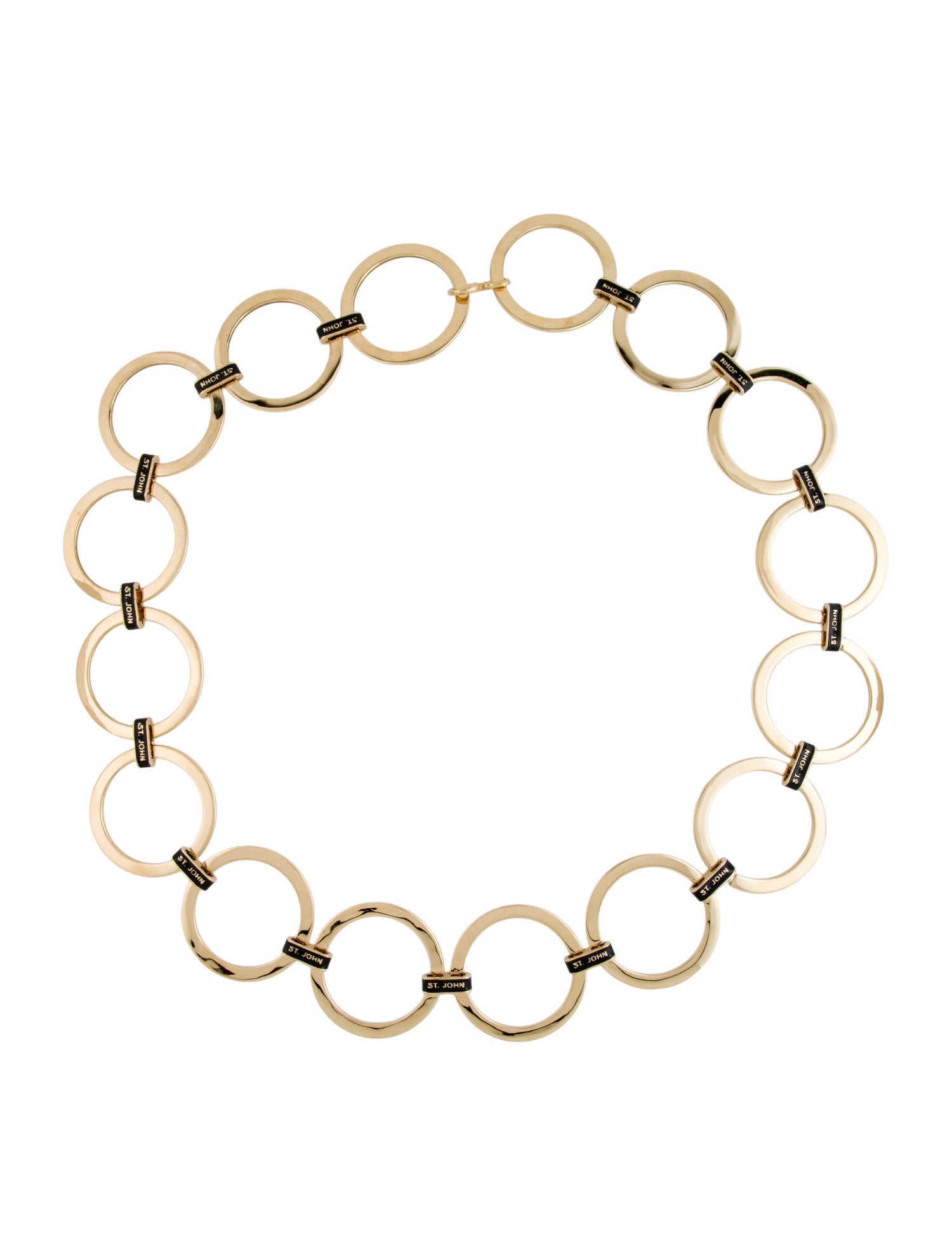 St. John Wide Metal Waist Belt