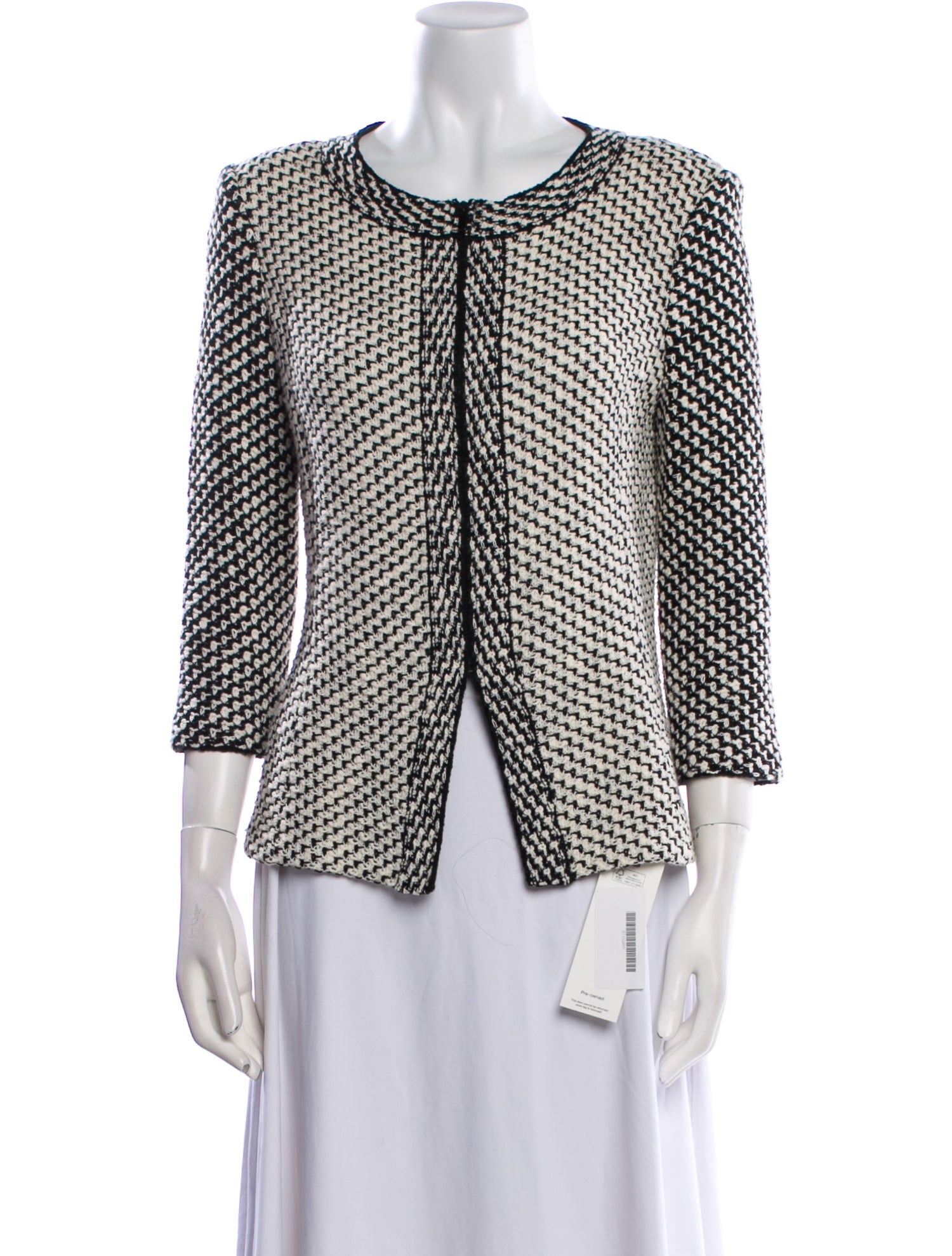 St. John Wool Printed Evening Jacket
