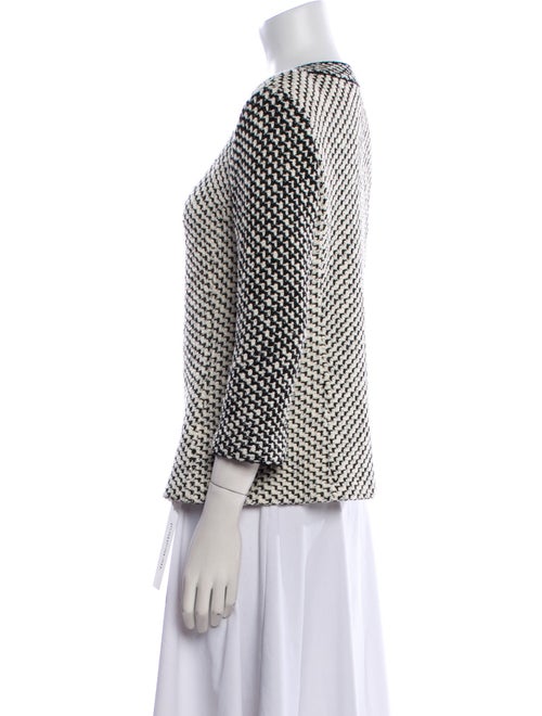 St. John Wool Printed Evening Jacket