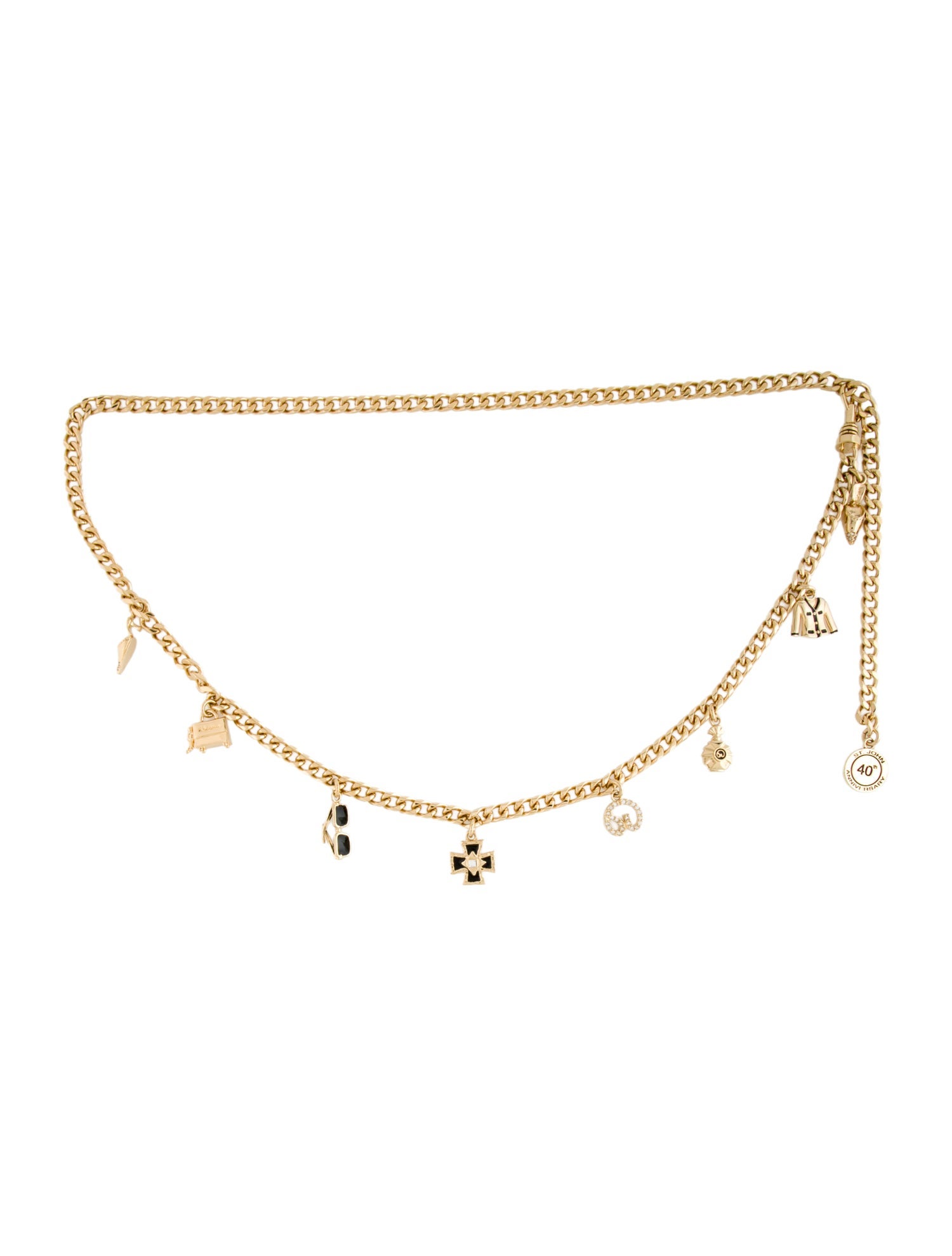 St. John Skinny Metal Waist Belt