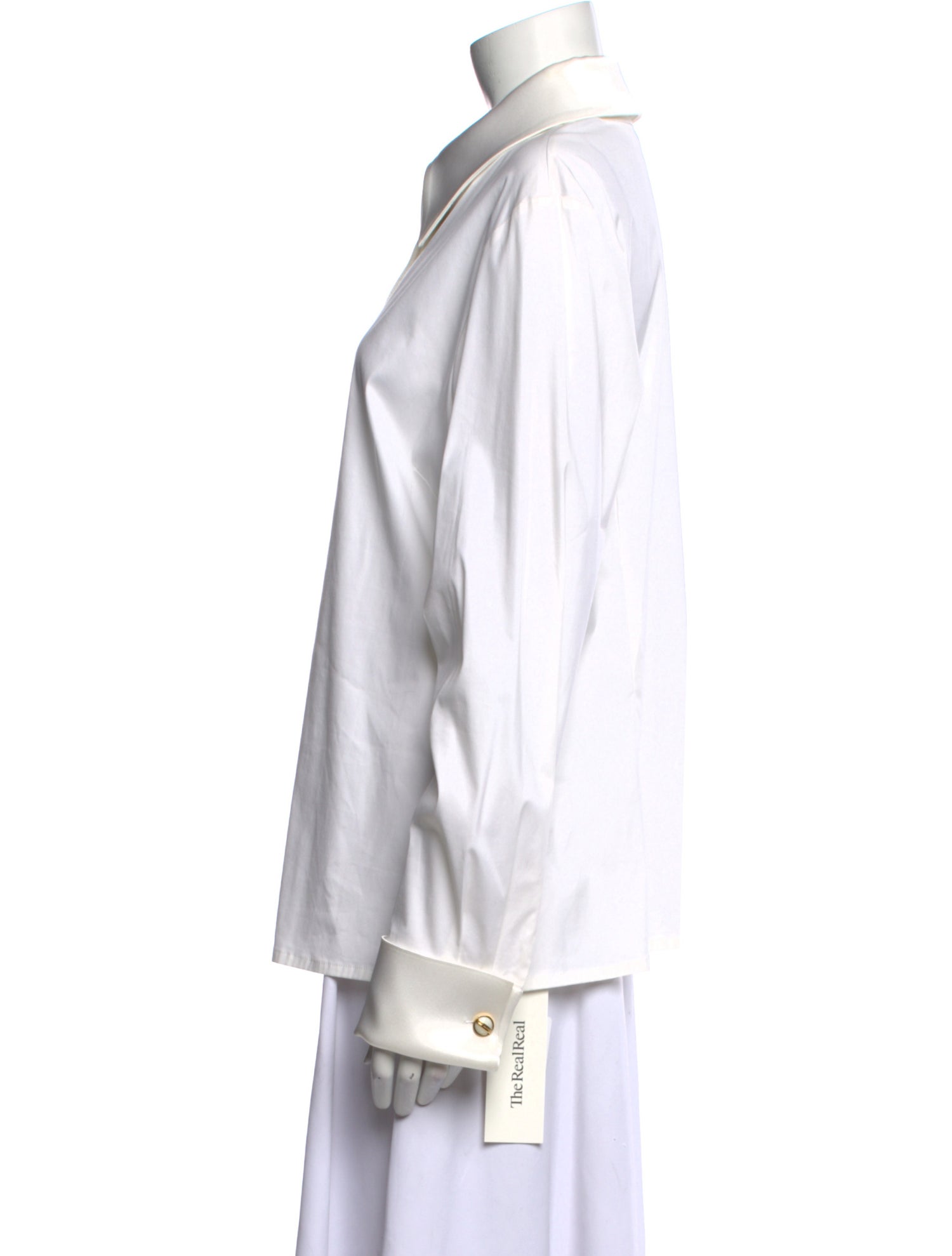 St. John Long Sleeve Button-Up Top