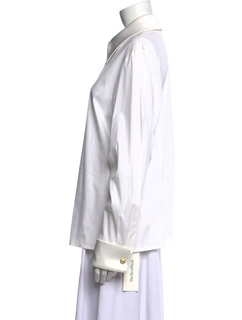 St. John Long Sleeve Button-Up Top