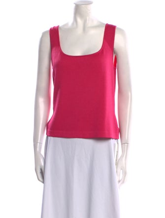 St. John Wool Scoop Neck Top