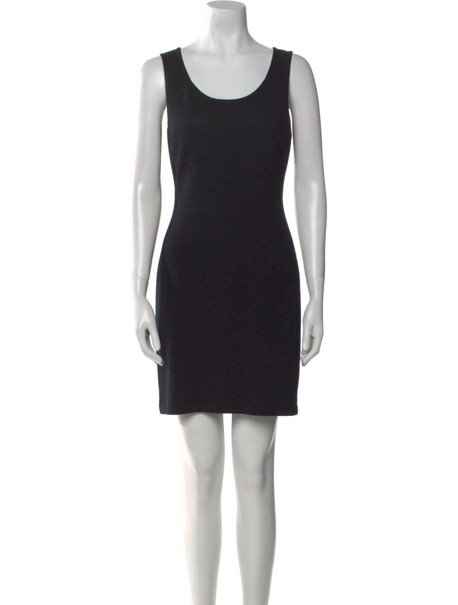 St. John Scoop Neck Mini Dress
