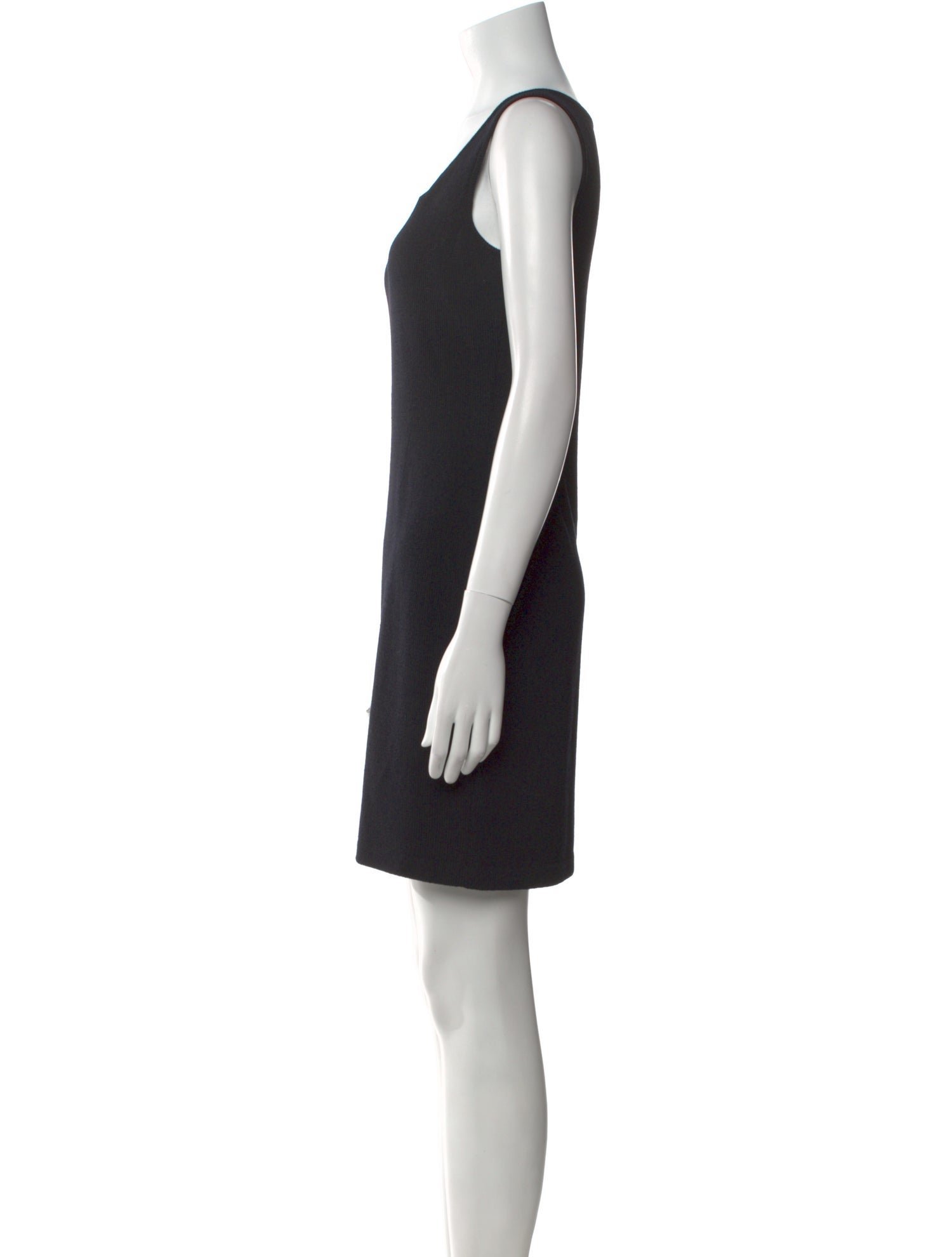 St. John Scoop Neck Mini Dress