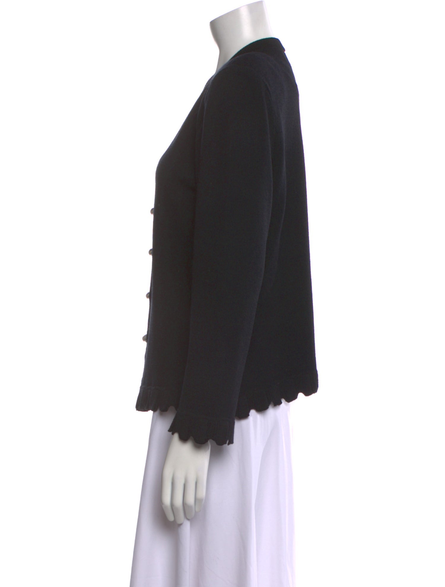 St. John V-Neck Long Sleeve Blouse