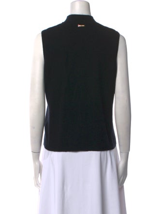 St. John Cashmere Mock Neck Top
