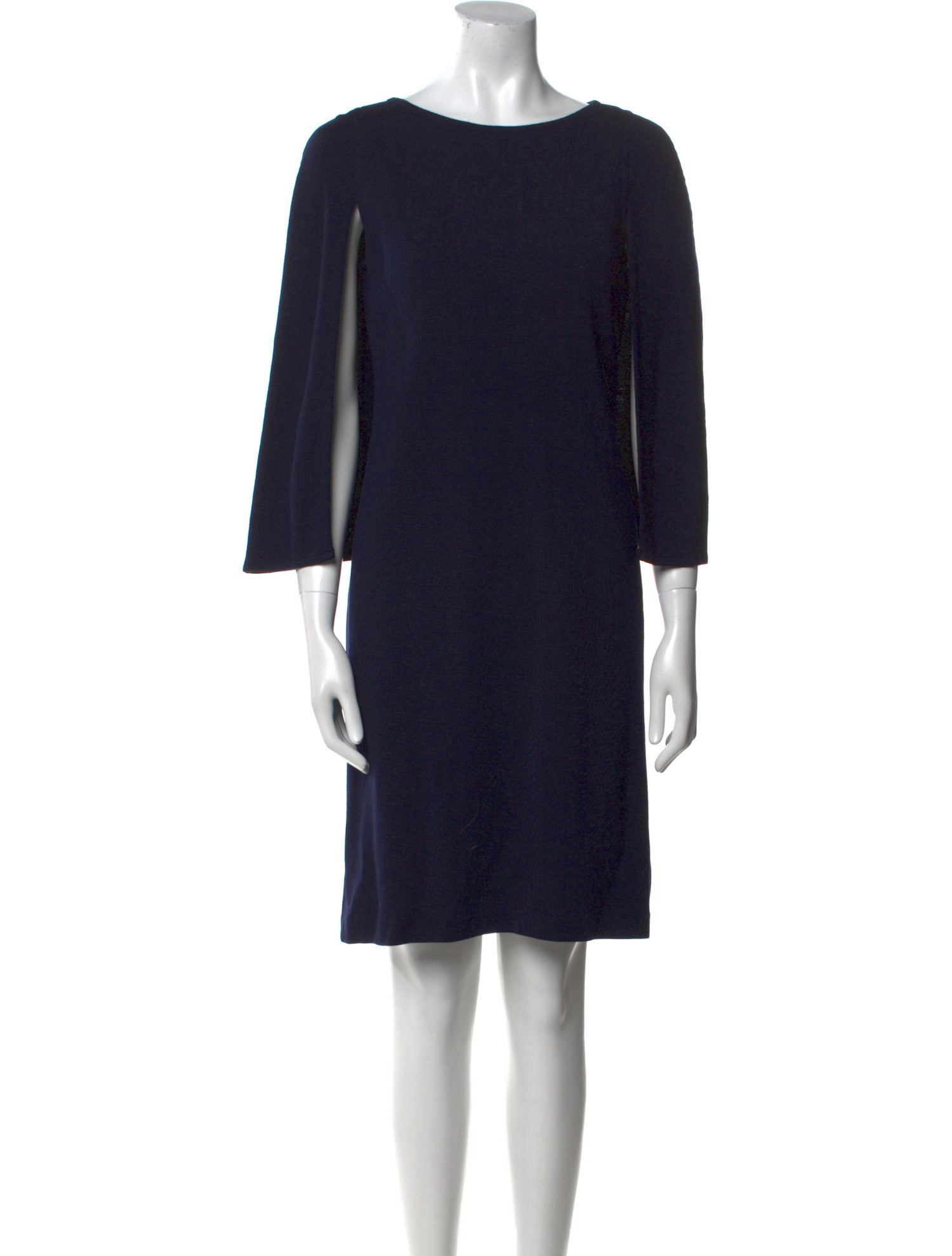St. John Bateau Neckline Mini Dress