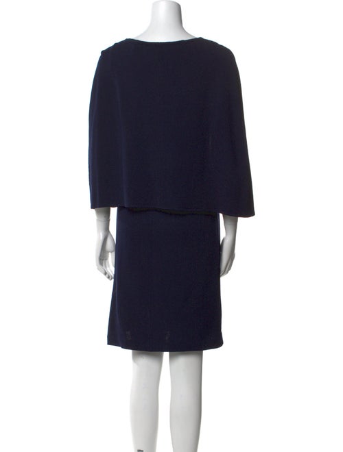 St. John Bateau Neckline Mini Dress