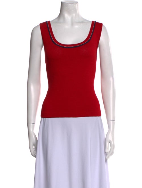 St. John Wool Scoop Neck Top