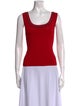 St. John Wool Scoop Neck Top
