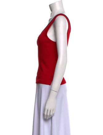 St. John Wool Scoop Neck Top