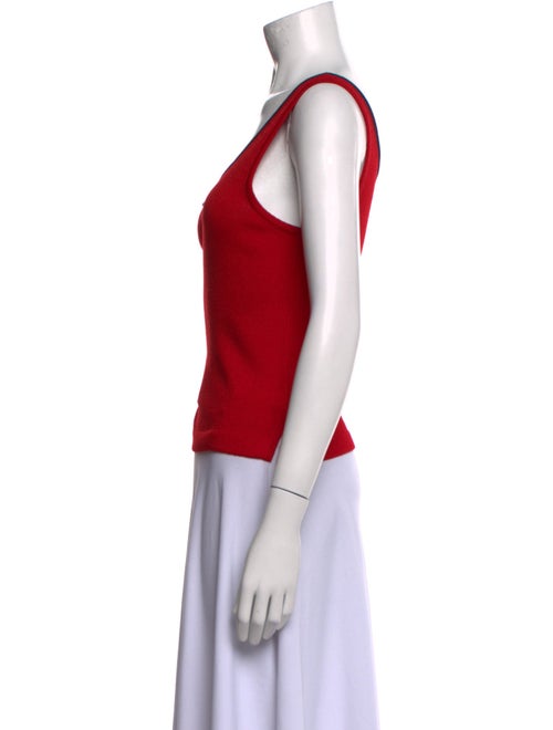 St. John Wool Scoop Neck Top