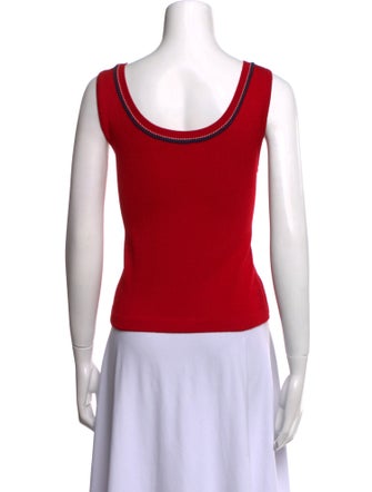 St. John Wool Scoop Neck Top