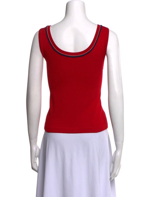 St. John Wool Scoop Neck Top