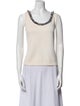 St. John Wool Scoop Neck Top