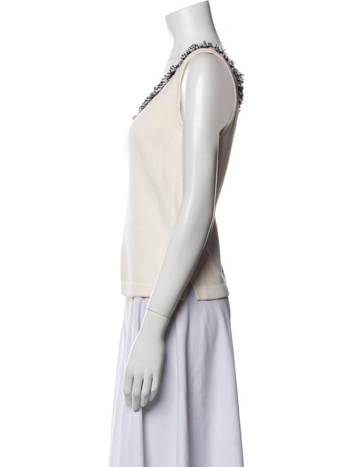 St. John Wool Scoop Neck Top