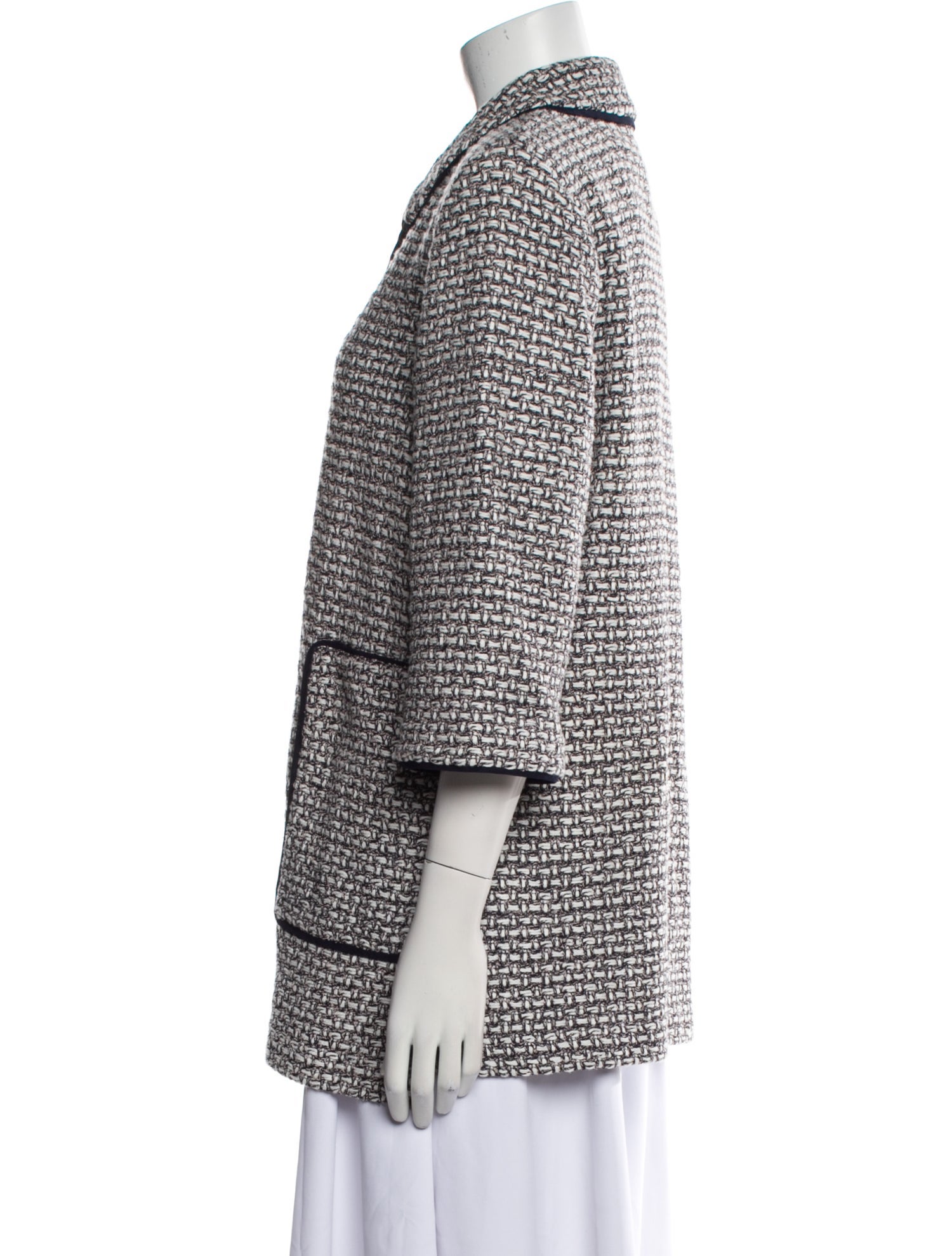 St. John Plaid Print Evening Jacket