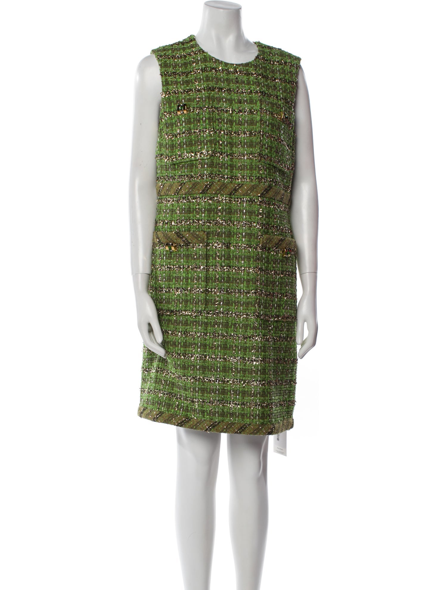 St. John Tweed Pattern Mini Dress w/ Tags