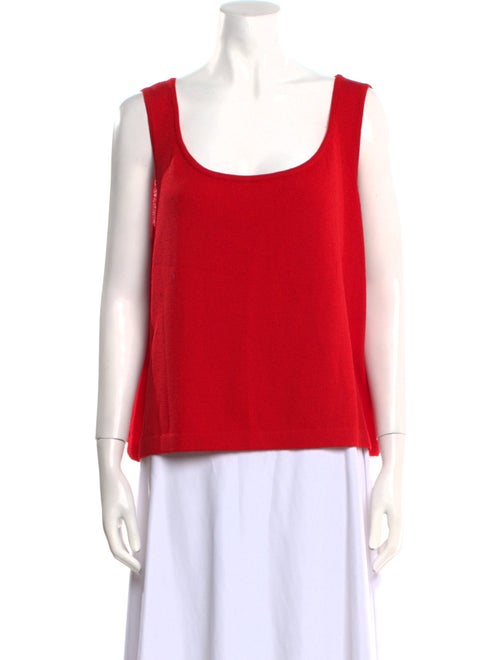 St. John Crochet Scoop Neck Top