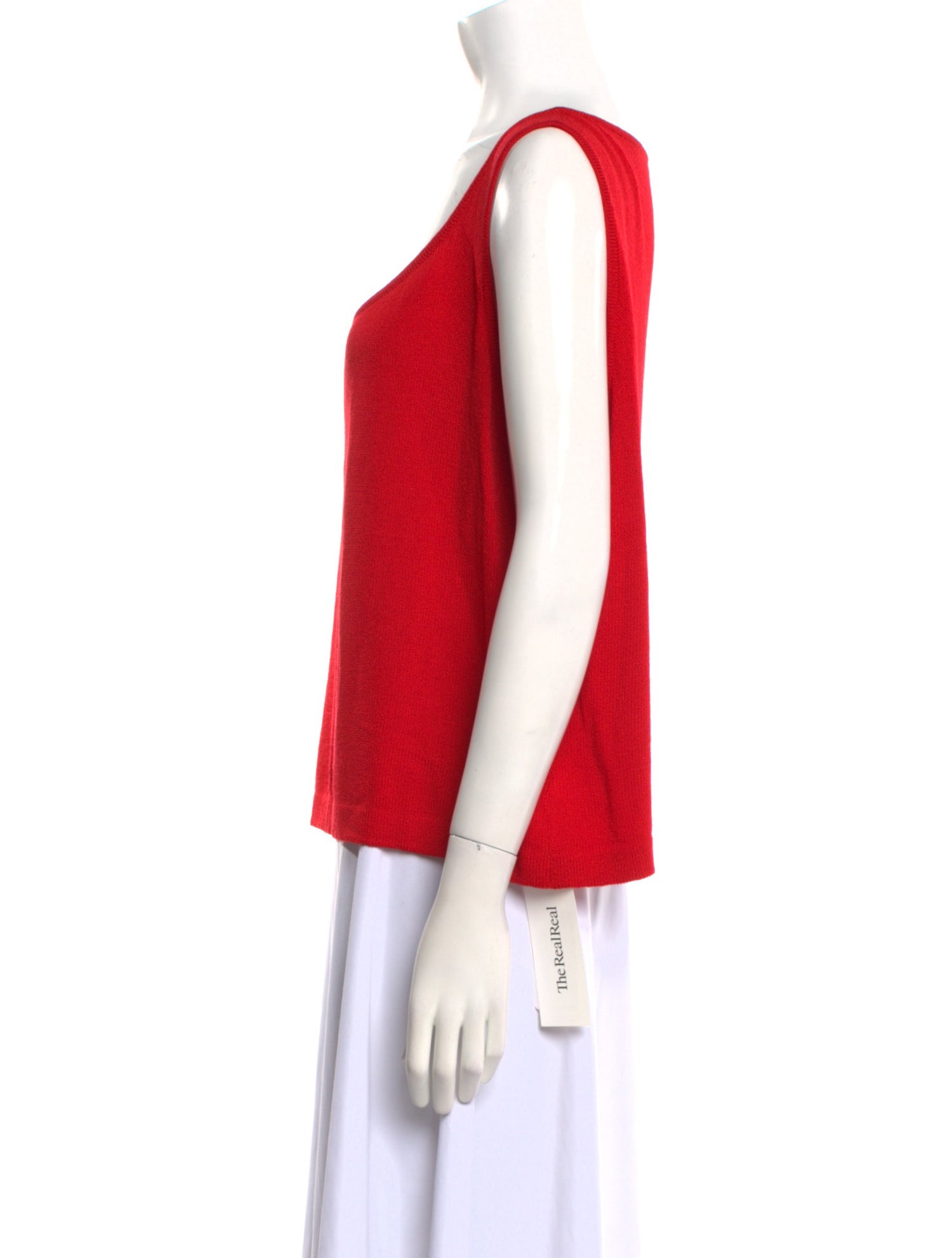 St. John Crochet Scoop Neck Top