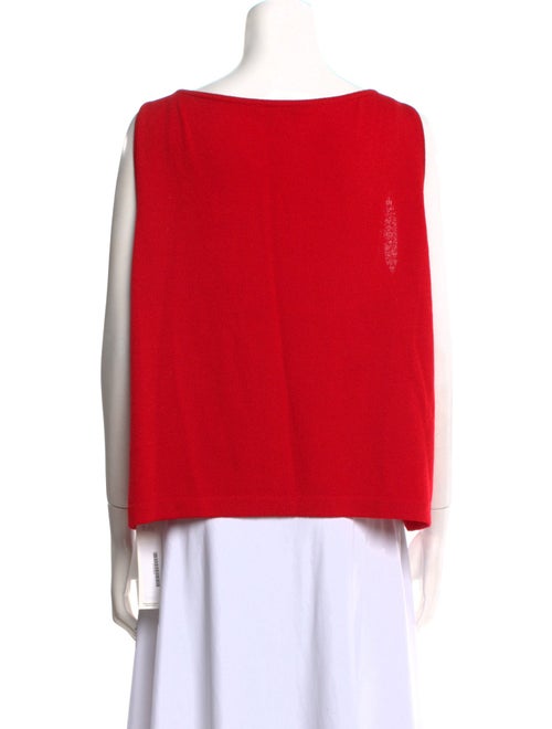 St. John Crochet Scoop Neck Top