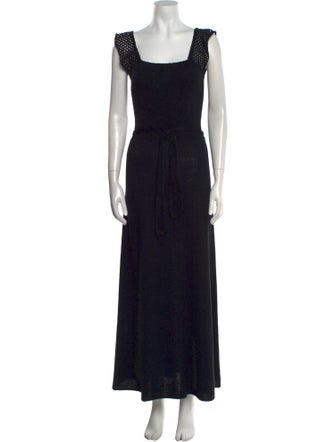 St. John Printed Long Dress