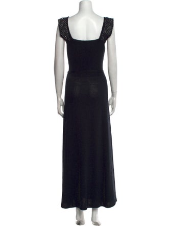 St. John Printed Long Dress