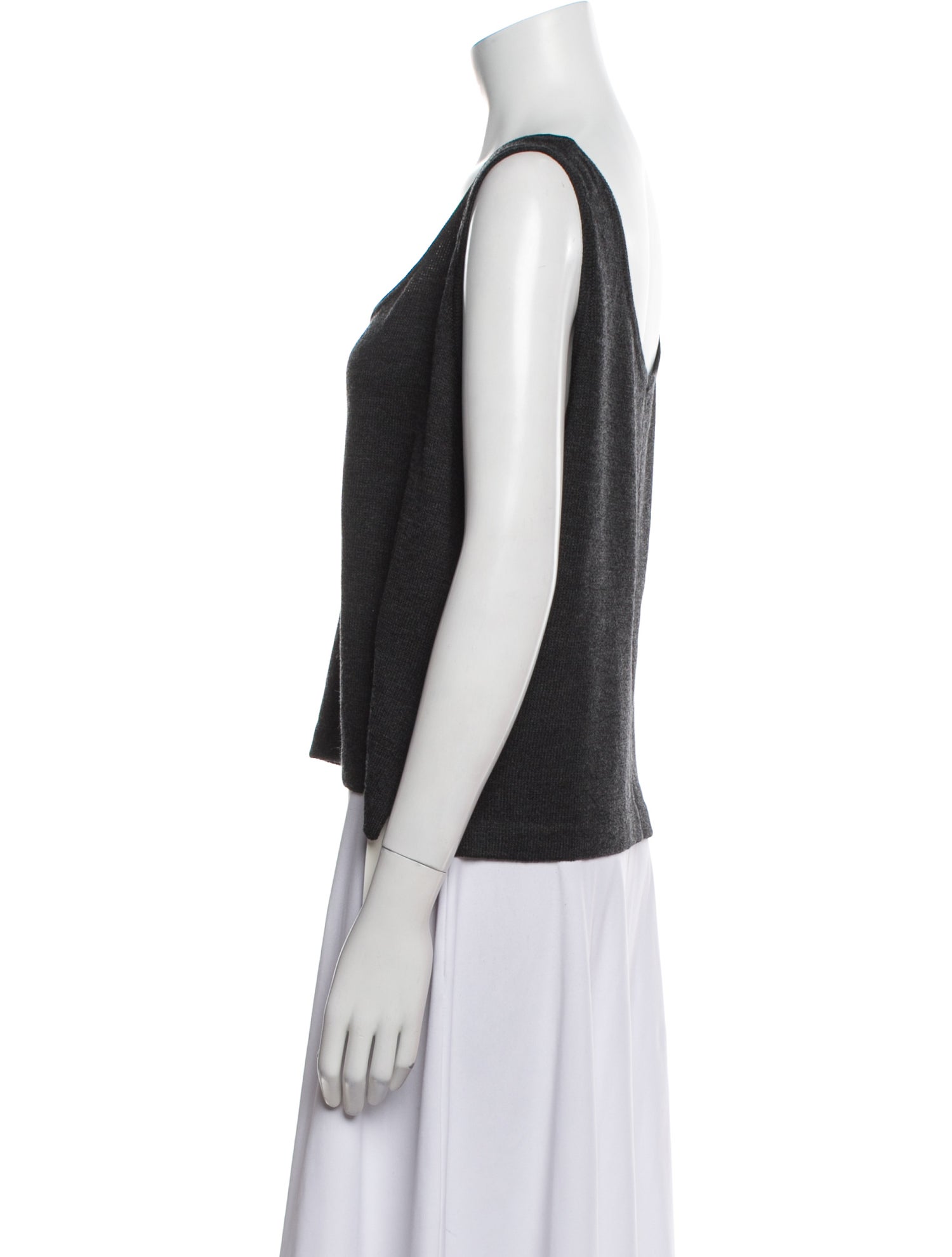 St. John Crochet Scoop Neck Top