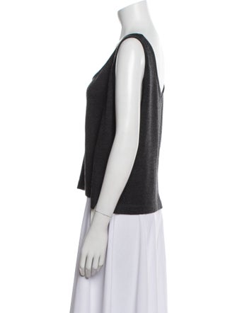 St. John Crochet Scoop Neck Top