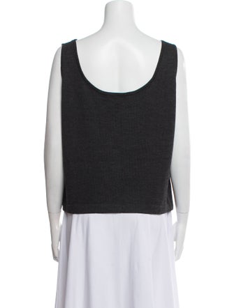 St. John Crochet Scoop Neck Top