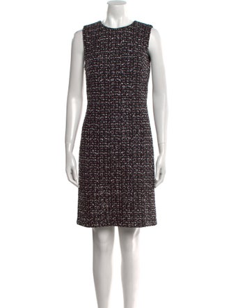 St. John Tweed Pattern Mini Dress