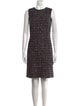 St. John Tweed Pattern Mini Dress