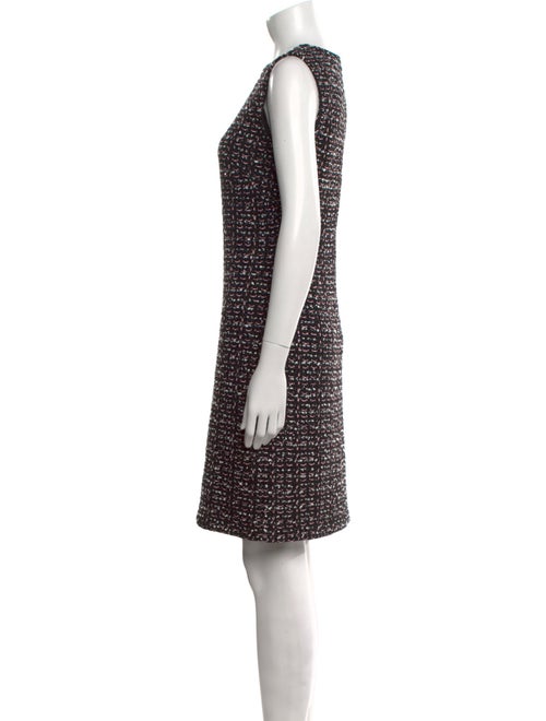 St. John Tweed Pattern Mini Dress