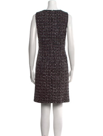 St. John Tweed Pattern Mini Dress