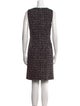 St. John Tweed Pattern Mini Dress