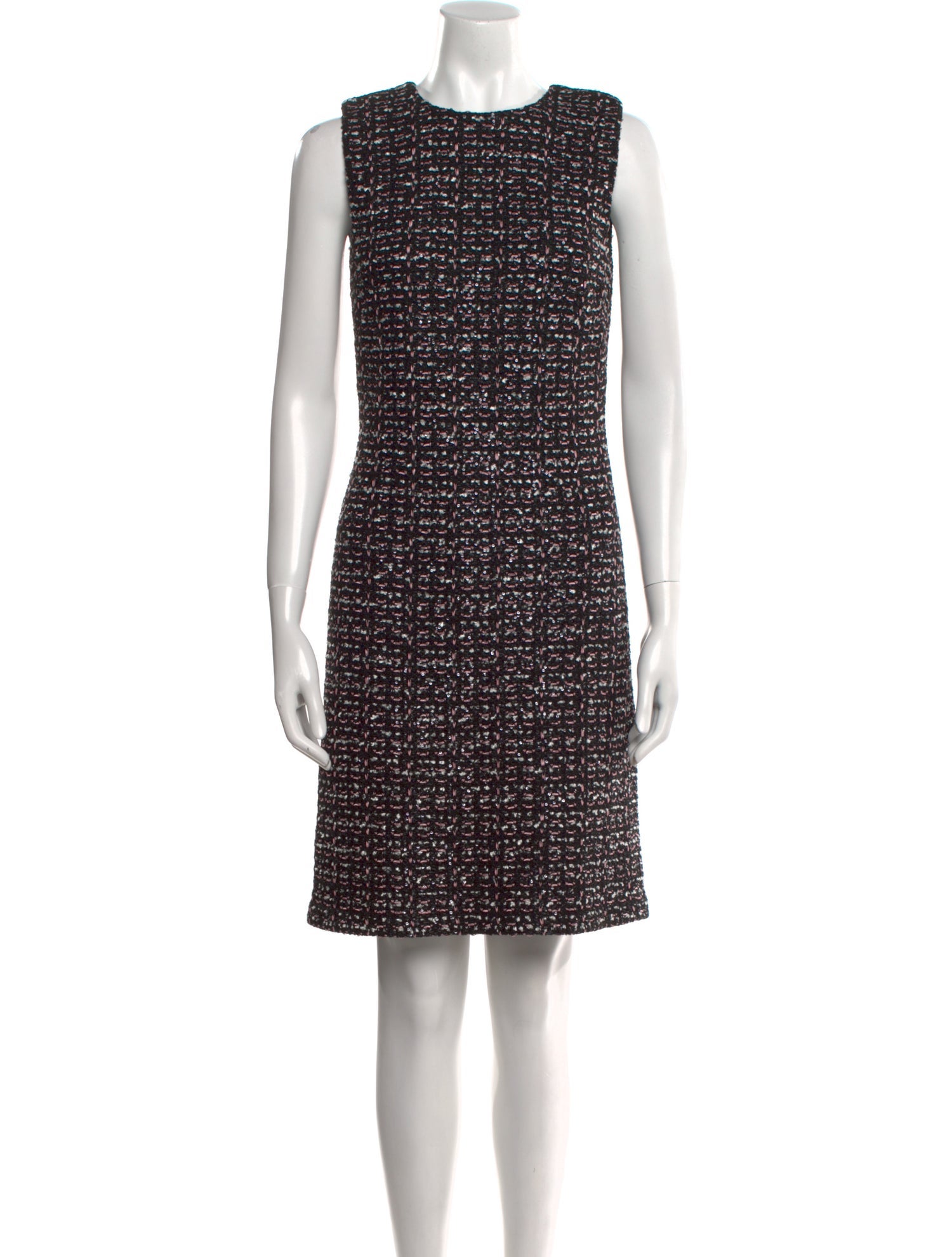 St. John Crew Neck Mini Dress