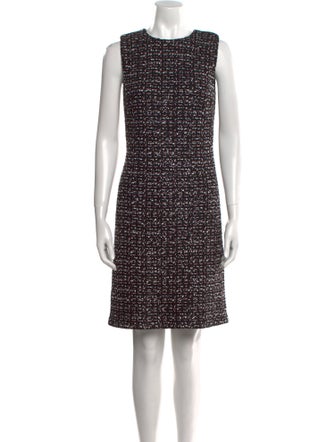 St. John Crew Neck Mini Dress