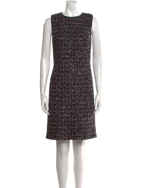 St. John Crew Neck Mini Dress