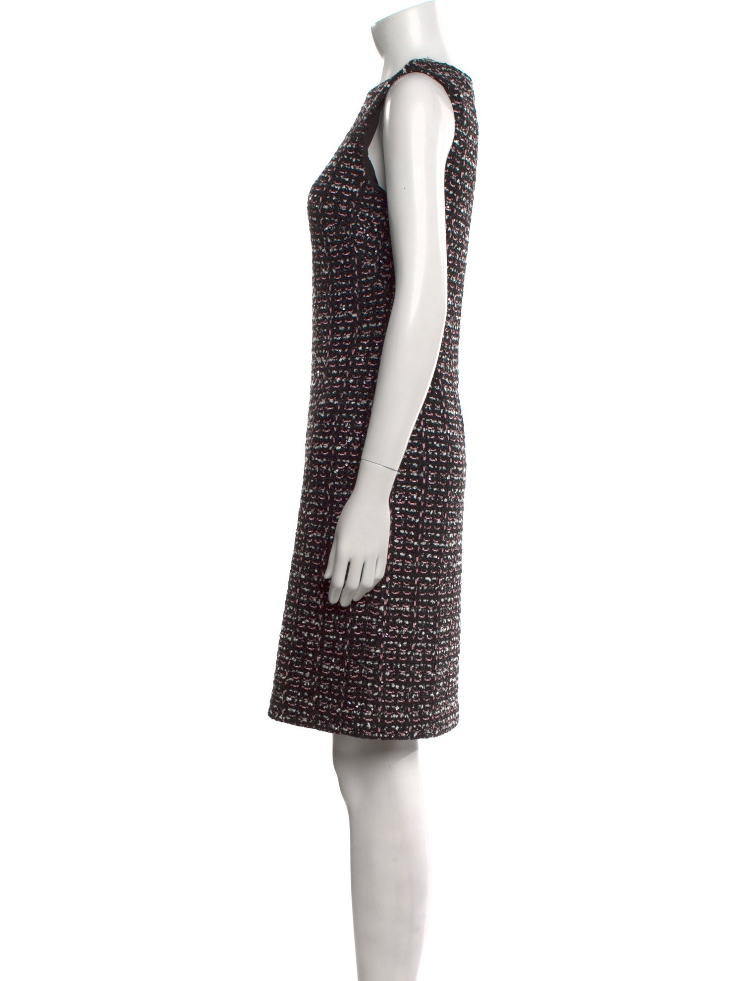 St. John Crew Neck Mini Dress