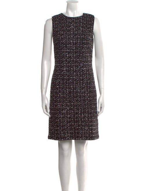 St. John Tweed Pattern Mini Dress