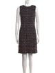 St. John Tweed Pattern Mini Dress